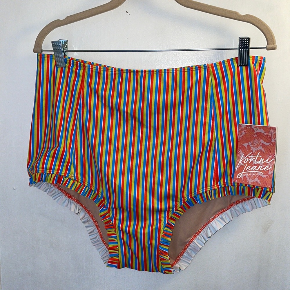 Kortni Jeane All Ruffled Up Bottoms Striped